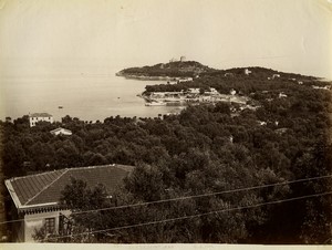 France Saint-Jean-Cap-Ferrat Bay panorama Old photo Gilletta 1880