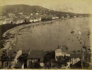France Cannes panorama Old photo Gilletta 1880