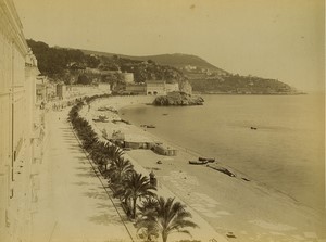 France Nice Promenade des Anglais Old photo Neurdein 1880 #1