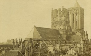 France Normandy Caen Saint Jean Church old Photo Neurdein 1890