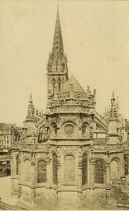 France Normandy Caen Church of Saint-Pierre old Photo Neurdein 1890 #3