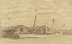 France Normandy Le Havre cargo in harbor old Photo Neurdein 1890 #2
