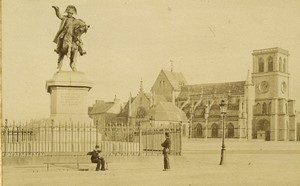 France Normandy Cherbourg Napoleon statue old Photo Neurdein 1890