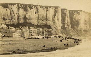 France Normandy Le Tréport panorama Cliffs old Photo Neurdein 1890 #2