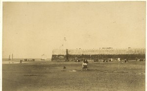 France Normandy Le Tréport the Beach old Photo Neurdein 1890