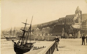 France Normandy Le Tréport panorama old Photo Neurdein 1890 #3
