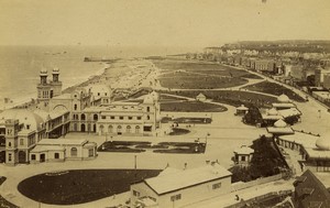 France Normandy Dieppe panorama old Photo Neurdein 1890