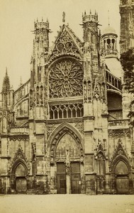France Normandy Dieppe church old Photo Neurdein 1890 #1