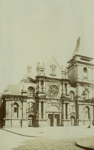 France Normandy Dieppe church old Photo Neurdein 1890 #3