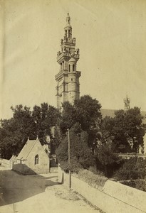 France Brittany Roscoff Bell Tower Church old Photo Neurdein 1890