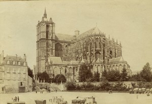 France Le Mans cathedrale old Photo Neurdein 1890