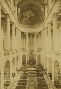 France Versailles Palace Royal Chapel old Photo Neurdein 1890