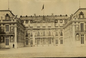 France Versailles le Chateau Cour Royale ancienne Photo Neurdein 1890