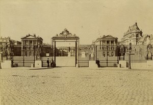 France Versailles Palace entrance Grille royale old Photo Neurdein 1890