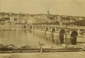 France Saint Cloud panorama ancienne Photo Neurdein 1890