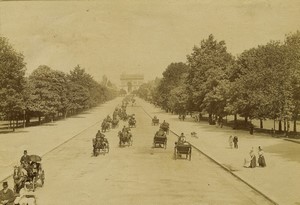 France Paris avenue du Bois de Boulogne Foch old Photo Neurdein 1890