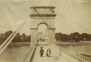 France Brittany Lorient Kerentrech Bridge old Photo Neurdein 1890 #1