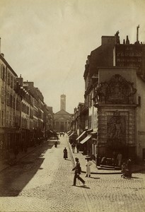 France Brittany Lorient  fountain old Photo Neurdein 1890