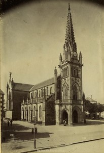 France Brittany Lorient Kerentrech Church old Photo Neurdein 1890