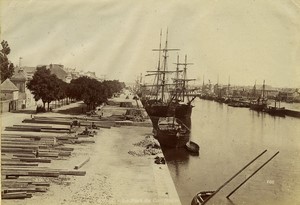 France Brittany Lorient the Harbor old Photo Neurdein 1890 #1