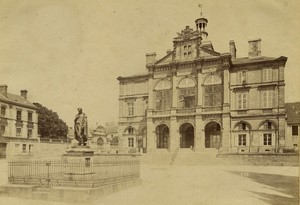 France Normandy Sees City Hall old Photo Neurdein 1890