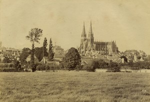 France Normandy Sees panorama church old Photo Neurdein 1890