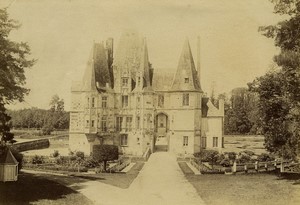 France Normandy Sees Castle Chateau d'Oo old Photo Neurdein 1890