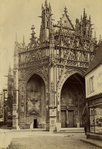 France Normandy Alencon Basilica of Notre-Dame old Photo Neurdein 1890