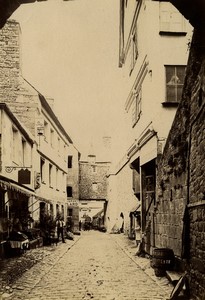 France Normandy Mont Saint Michel Mere Poulard old Photo Neurdein 1890