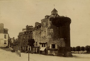 France Normandy Avranches Tourelle Remparts old Photo Neurdein 1890