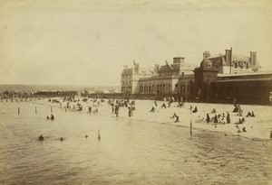 France Normandy Cherbourg beach front old Photo Neurdein 1890