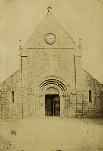 France Normandy Etretat church old Photo Neurdein 1890 #1