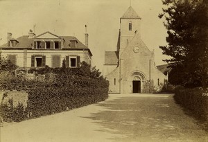 France Normandy Etretat church old Photo Neurdein 1890 #2