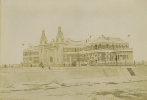 France Normandy Le Treport Beach Casino old Photo 1900