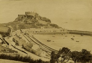 United Kingdom Jersey panorama Montorgueil Castle old Photo Neurdein 1890