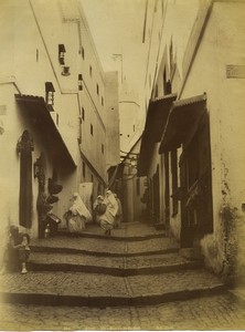 Algeria Algiers Casbah street old Photo Neurdein 1890