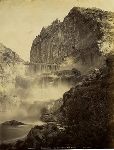 Algeria Constantine Sidi Mecid Waterfall old Photo Neurdein 1890