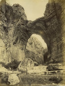 Algeria Constantine the Rhummel vault old Photo Neurdein 1890