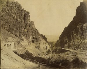 Algerie El Kantara le pont romain ancienne Photo Studio 1890