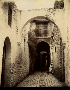 Tunisia Tunis Andalous street old Photo Garrigues 1890