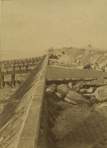 France Le Havre Jetty construction old Photo 1890