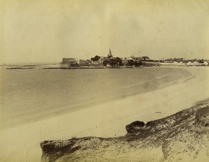 France Brittany Larmor from Toulhars beach old Photo 1890