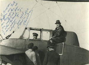 Rochefort/Mer Moto-Balloon MBZ société Aérozur Bernadac Pilote Autograph 1933