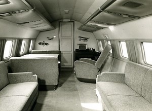 USA aviation Convair 440 VIP interior old photo 1950's