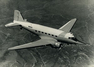 USA Lockheed aviation DC-3 Nasarr nose for F-104 Training N18565 old Photo 1960