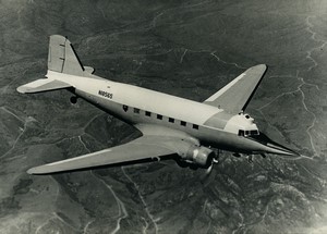 USA Lockheed aviation DC-3 Nasarr nose for F-104 Training N18565 old Photo 1960