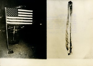 USA Space Exploration Moon Apollo 11 Neil Armstrong Flag old Photo 1969