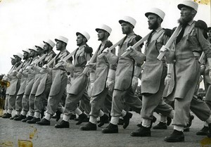 France  Aubagne Battle of Camarón Anniversary Foreign Legion old Photo 1970