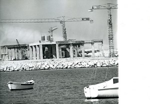 France Martigues Ponteau construction of the thermal power plant old Photo 1969