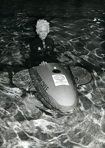 France two-seater submarine of engineer Jean Claude Havas old Photo 1970